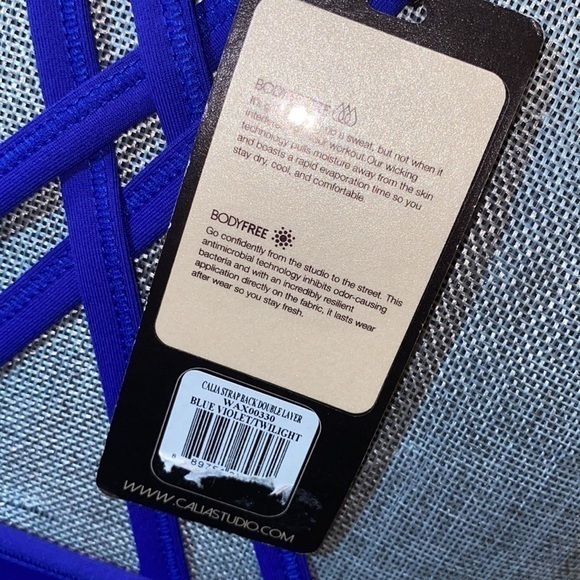 CALIA by Carrie Underwood Strap Back Double Layer Tank Top NEW - Picture 6 of 9